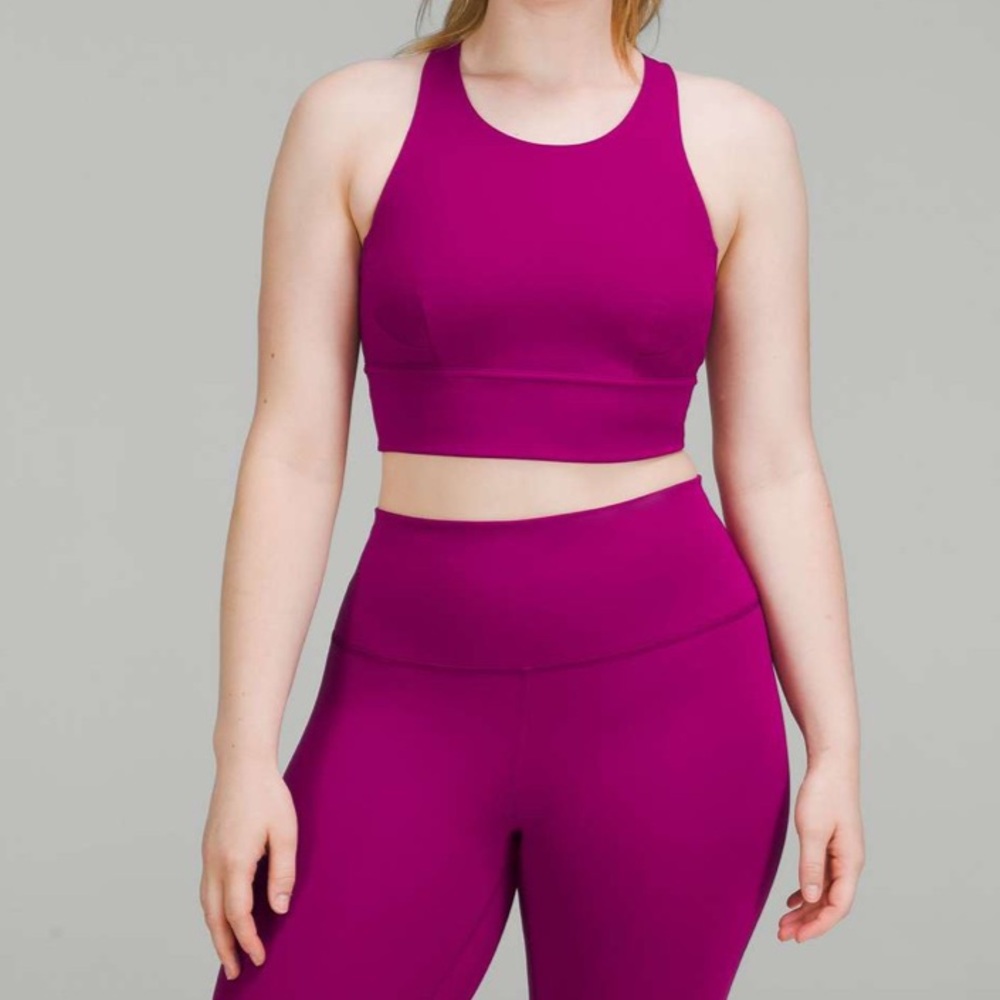 lululemon athletica Purple Longline Sports Bra